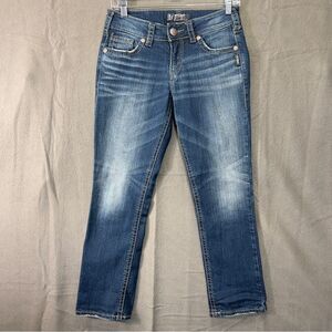 Silver Jeans Suki Mid Capri size 26 women’s denim crop pants W26/L22½